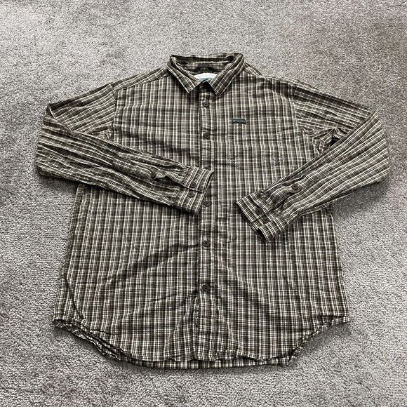 Columbia Vapor Ridge Flannel Shirt Mens Large Multicolor Long Sleeve But… - Picture 1 of 9